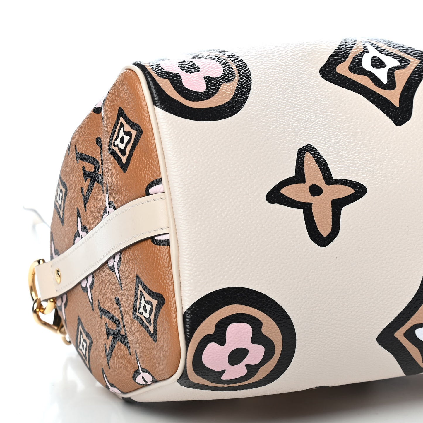 Monogram Giant Wild At Heart Speedy Bandouliere 25 Creme