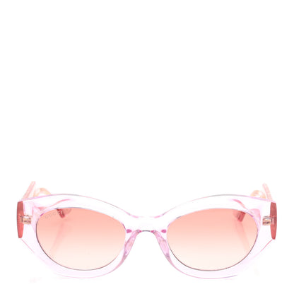 Gucci Acetate Injection Oval Sunglasses GG1553S Pink 2 of 7