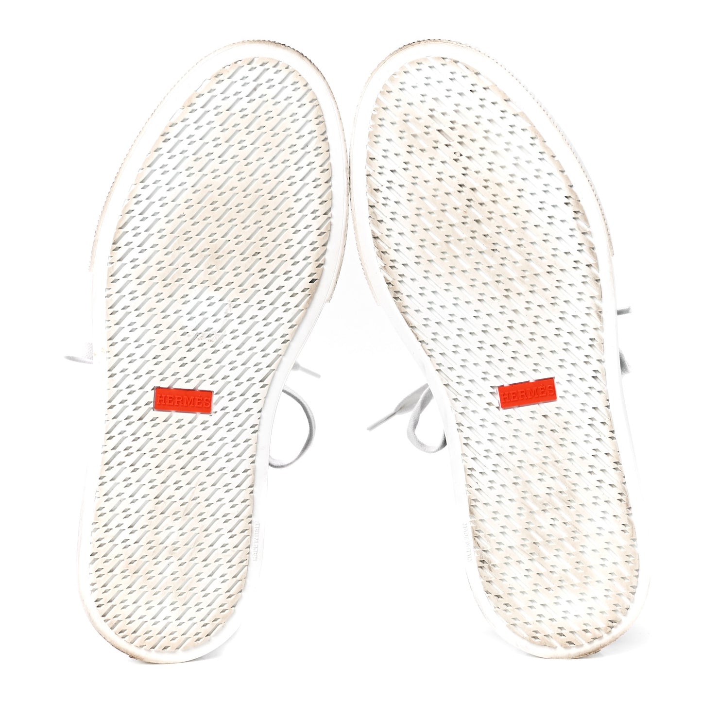 Knit Fabric Calfskin Deep Sneakers 39 Black White