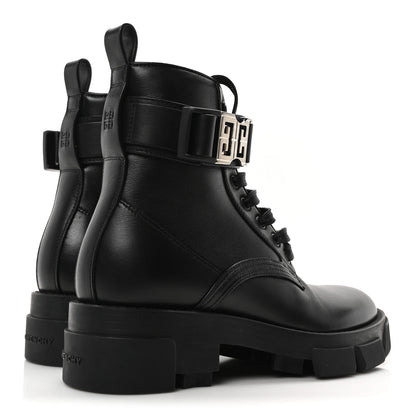 Givenchy Calfskin Combat Boots 35 Black 5 of 9