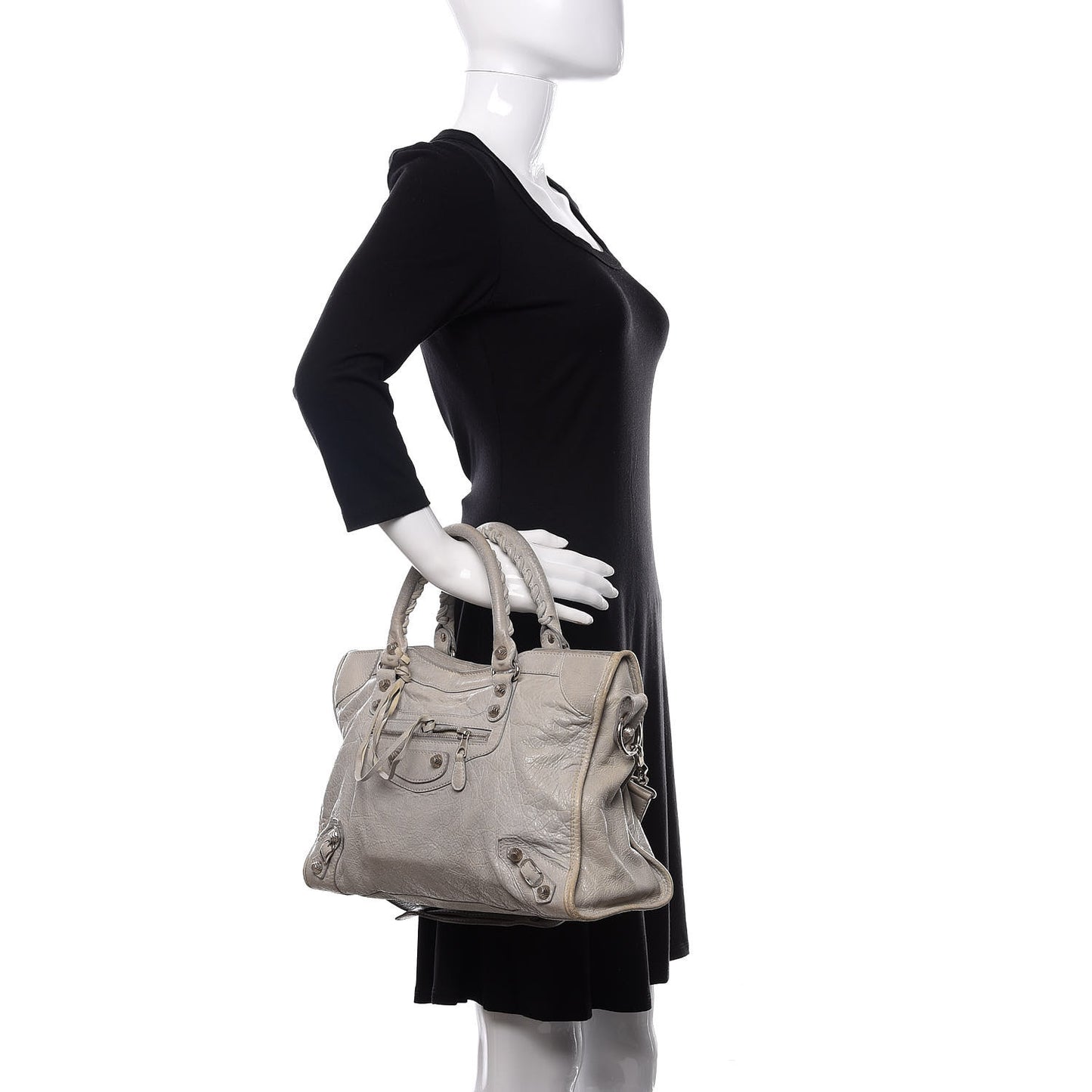 Agneau Giant 12 Silver Hardware City Gris Ciment