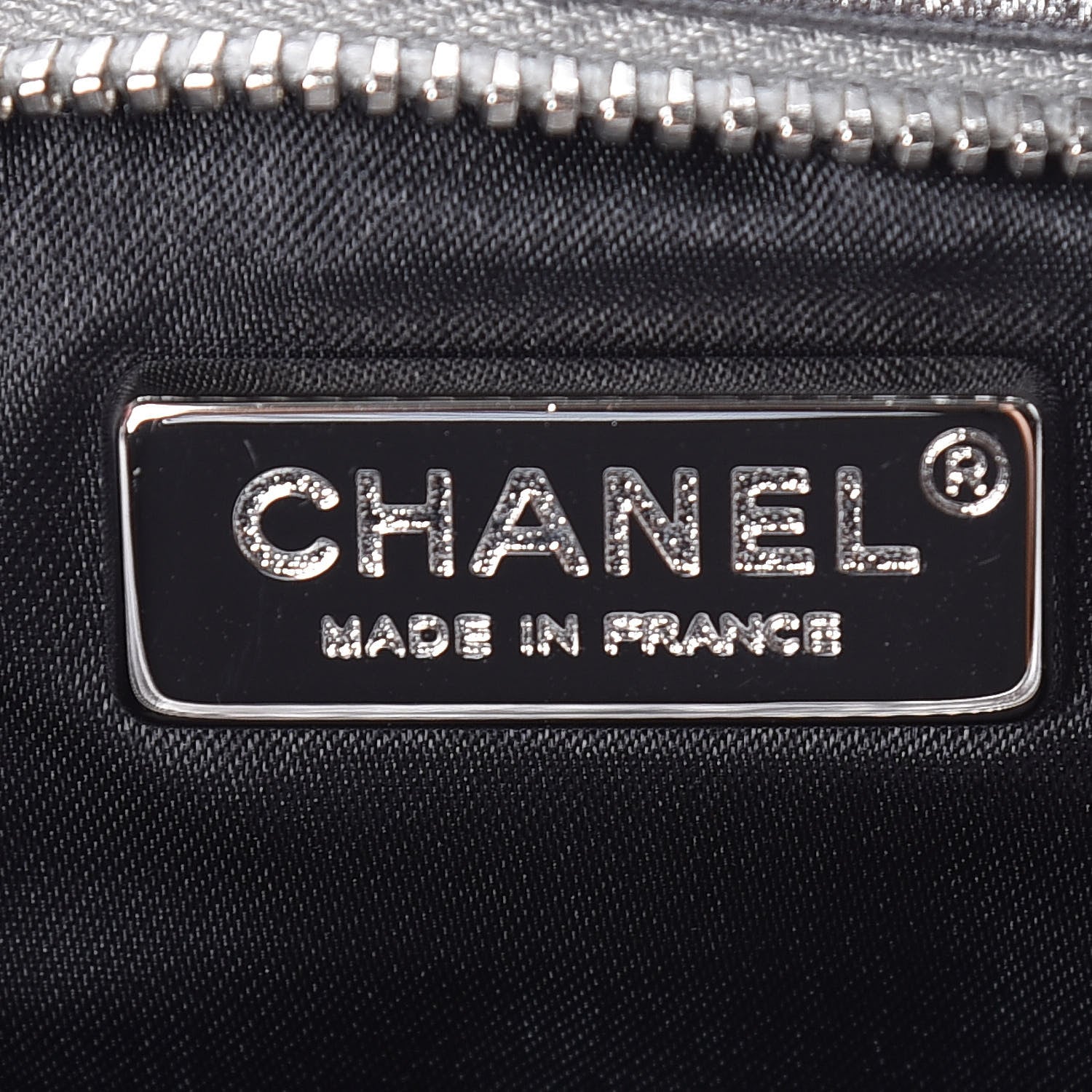 Chanel Metallic Lambskin Camellia Beauty Clutch Silver 6 of 15