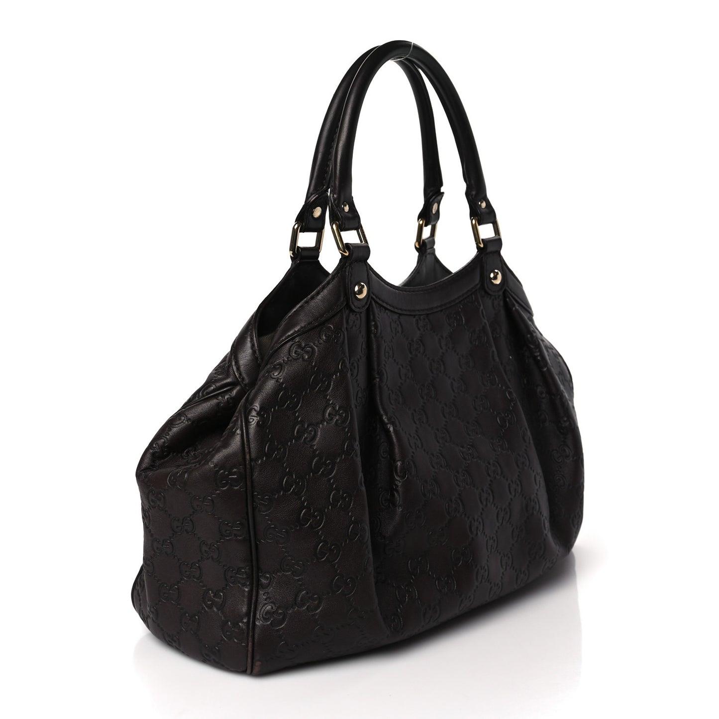 Guccissima Medium Sukey Tote Chocolate