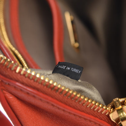 Miu Miu Goatskin Madras Bauletto Orange 8 of 9