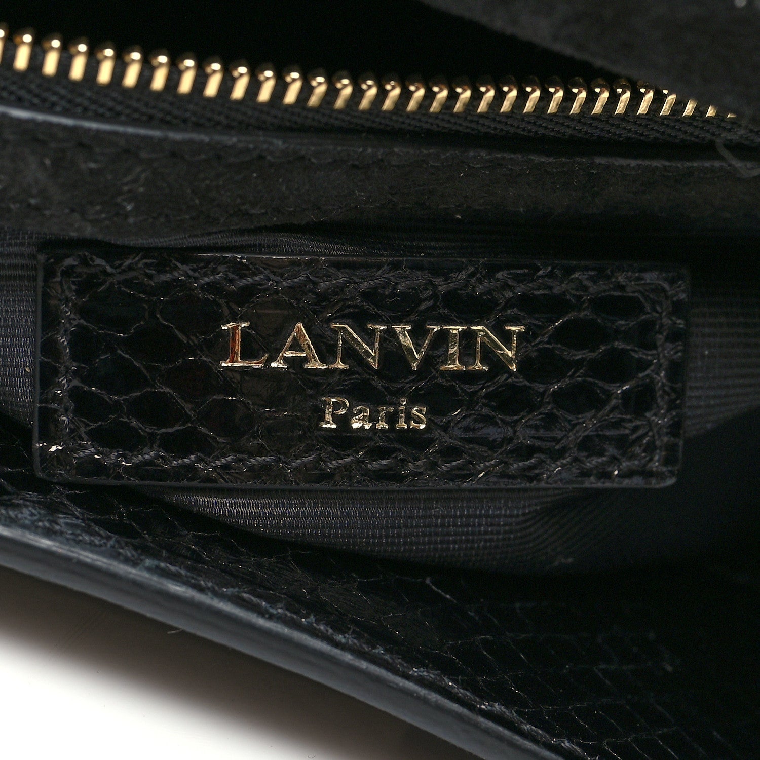 Lanvin Snakeskin JL Carnet Crossbody Black 7 of 14