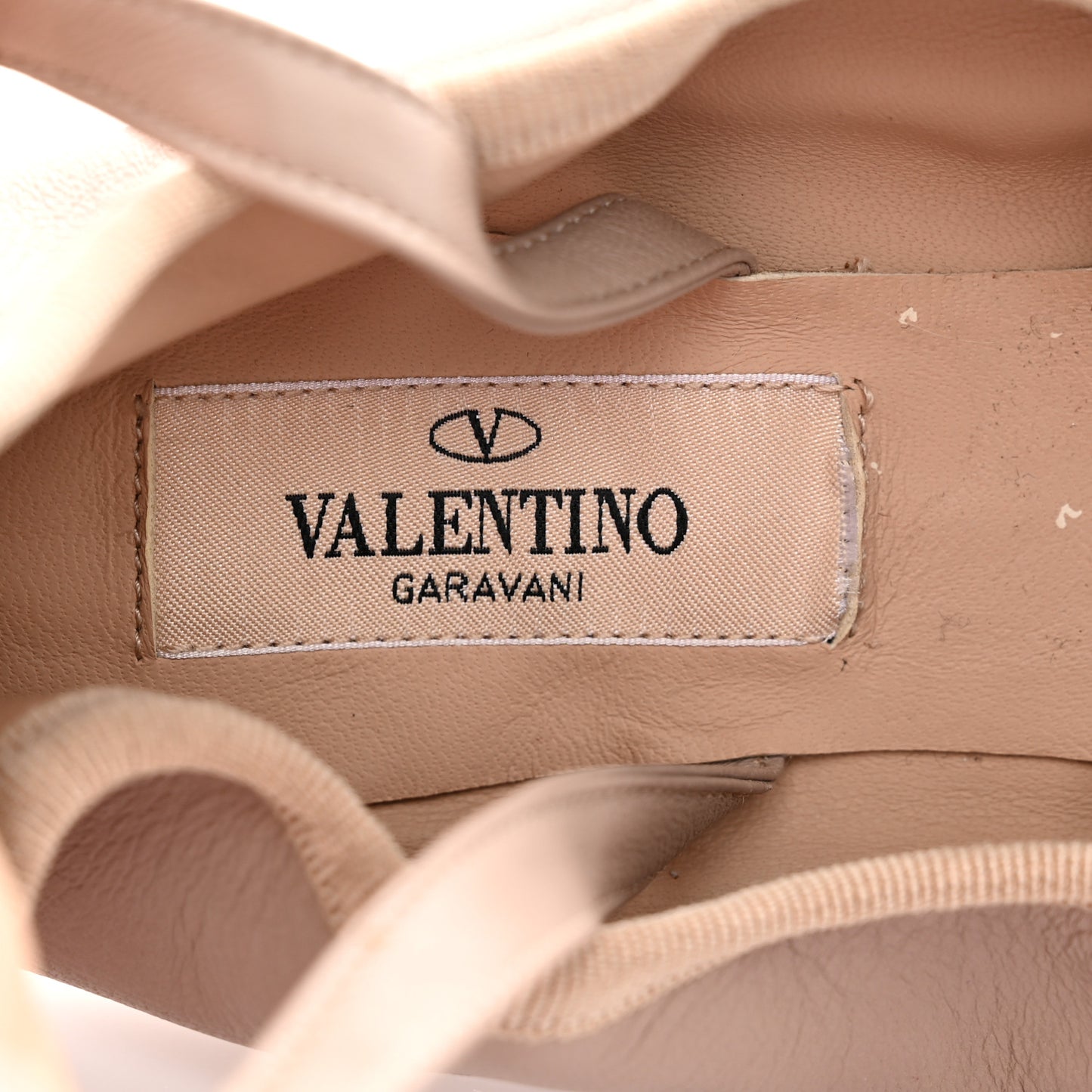 Lambskin Rockstud Ballerina Flats M Poudre