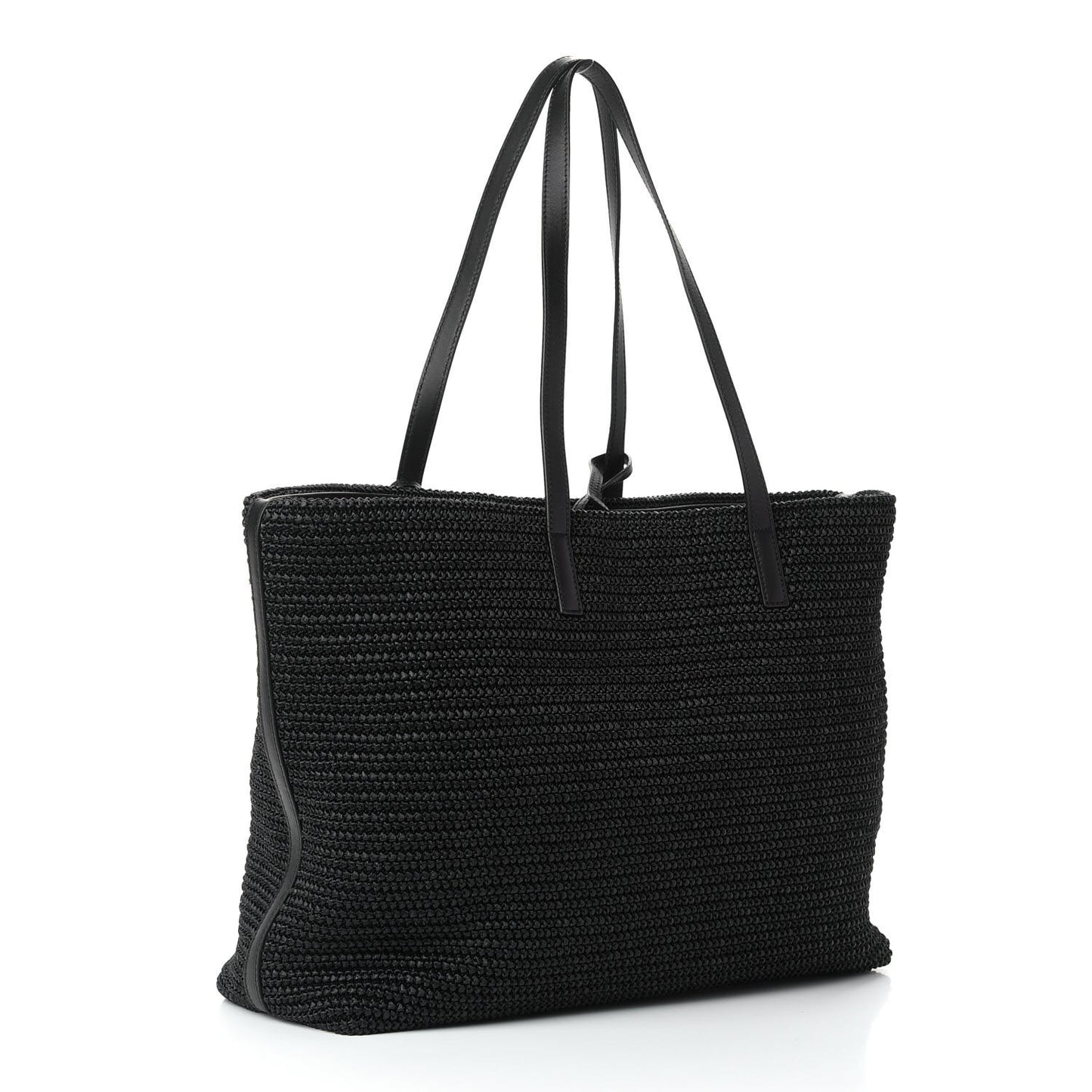 Raffia Tote Black