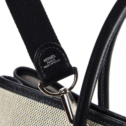 Hermes Twill D H Negonda Garden Party 30 TPM Ecru Black 8 of 9