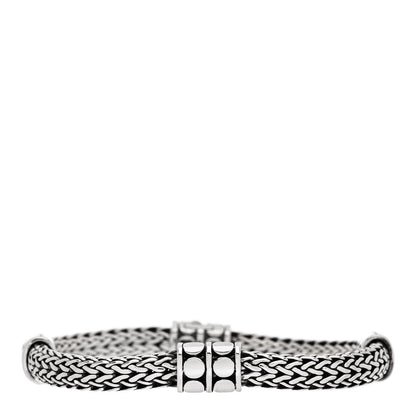 John Hardy Sterling Silver 6mm Four Station Classic Chain Dot Bracelet 1 of 3