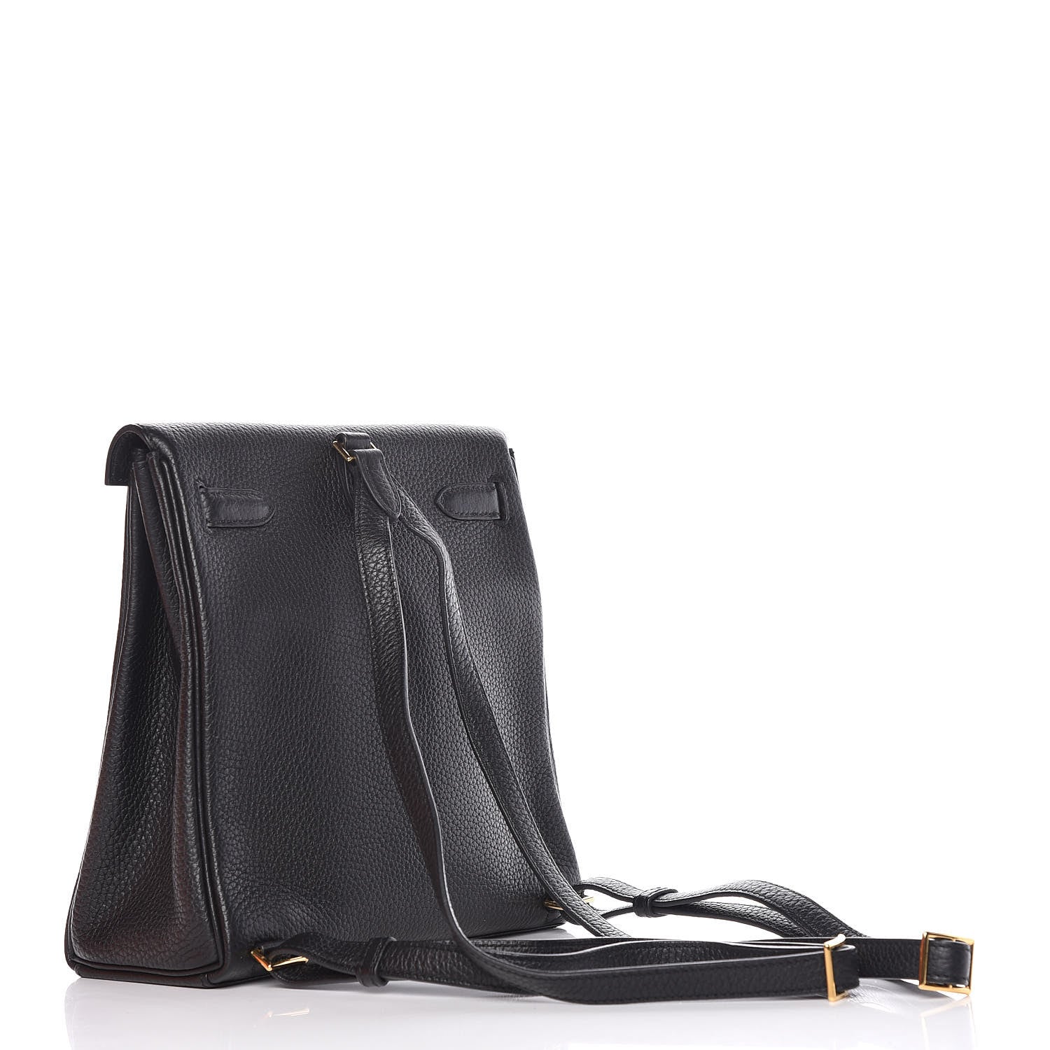 Hermes Taurillon Clemence Kelly Ado Backpack Black 3 of 10