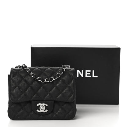 Chanel Iridescent Caviar Quilted Mini Square Flap Black 11 of 11
