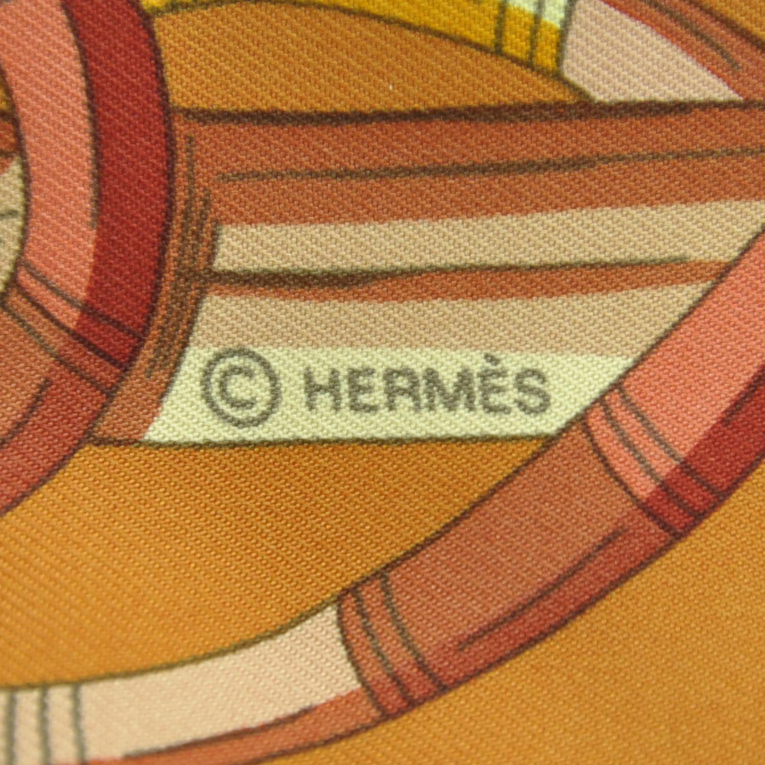 Hermes Silk Au Fil Du Carre Scarf 90 9 of 11
