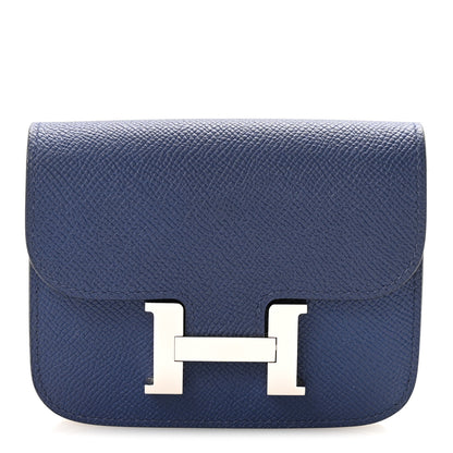 Hermes Epsom Constance Slim Wallet Bleu Saphir 1 of 8