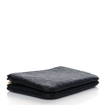 Louis Vuitton Empreinte Double Zip Pochette Black 4 of 10