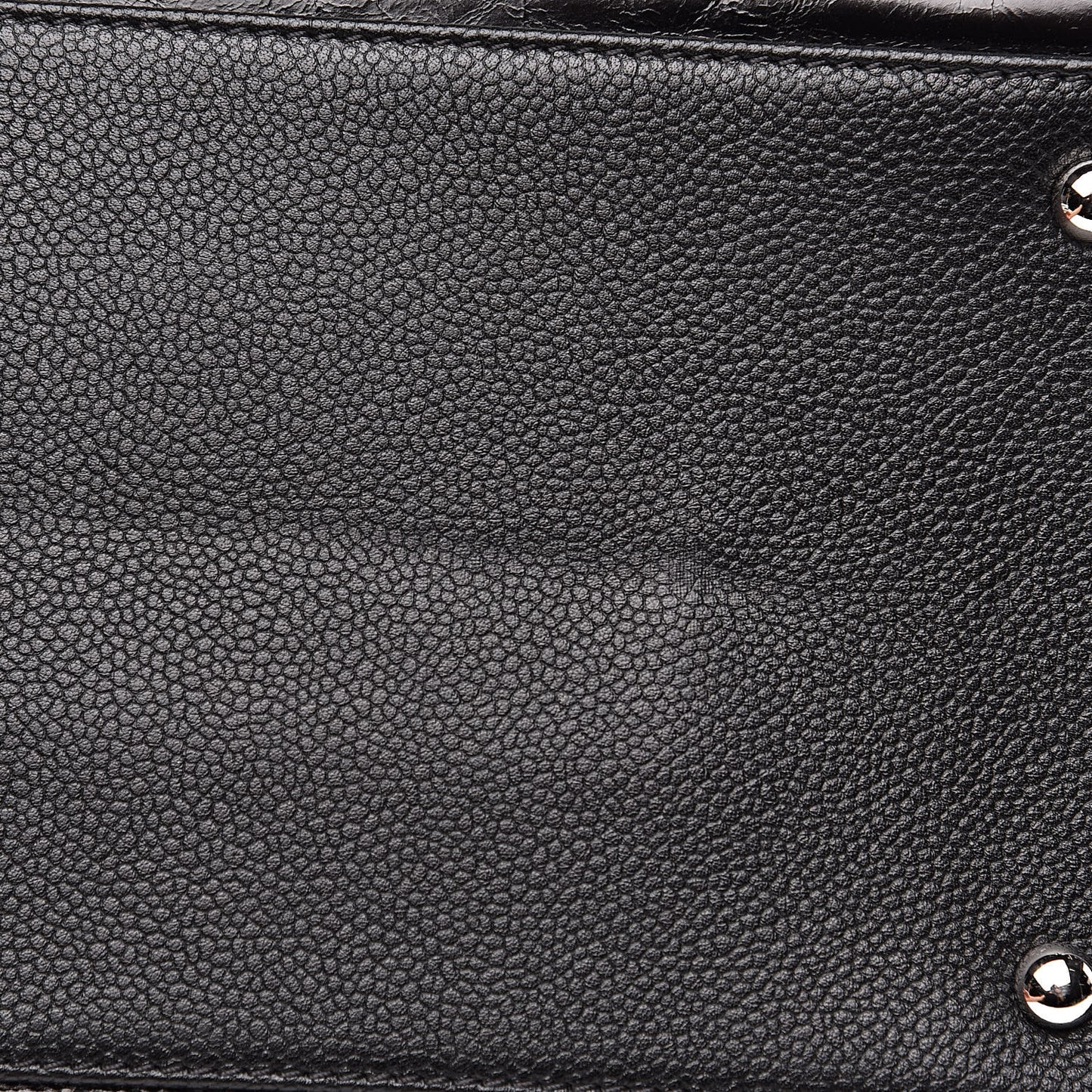 Glazed Calfskin Large Deauville Tote Black