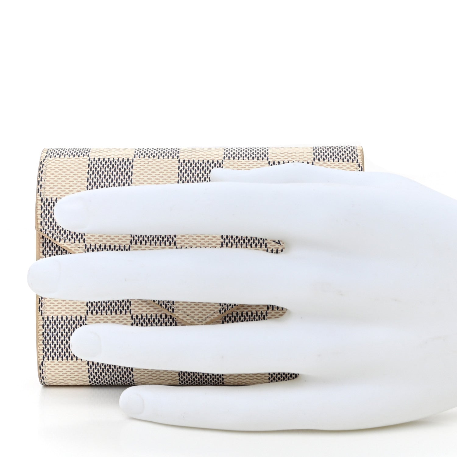Louis Vuitton LOUIS VUITTON Damier Azur Victorine Wallet Rose Ballerine 2 of 15