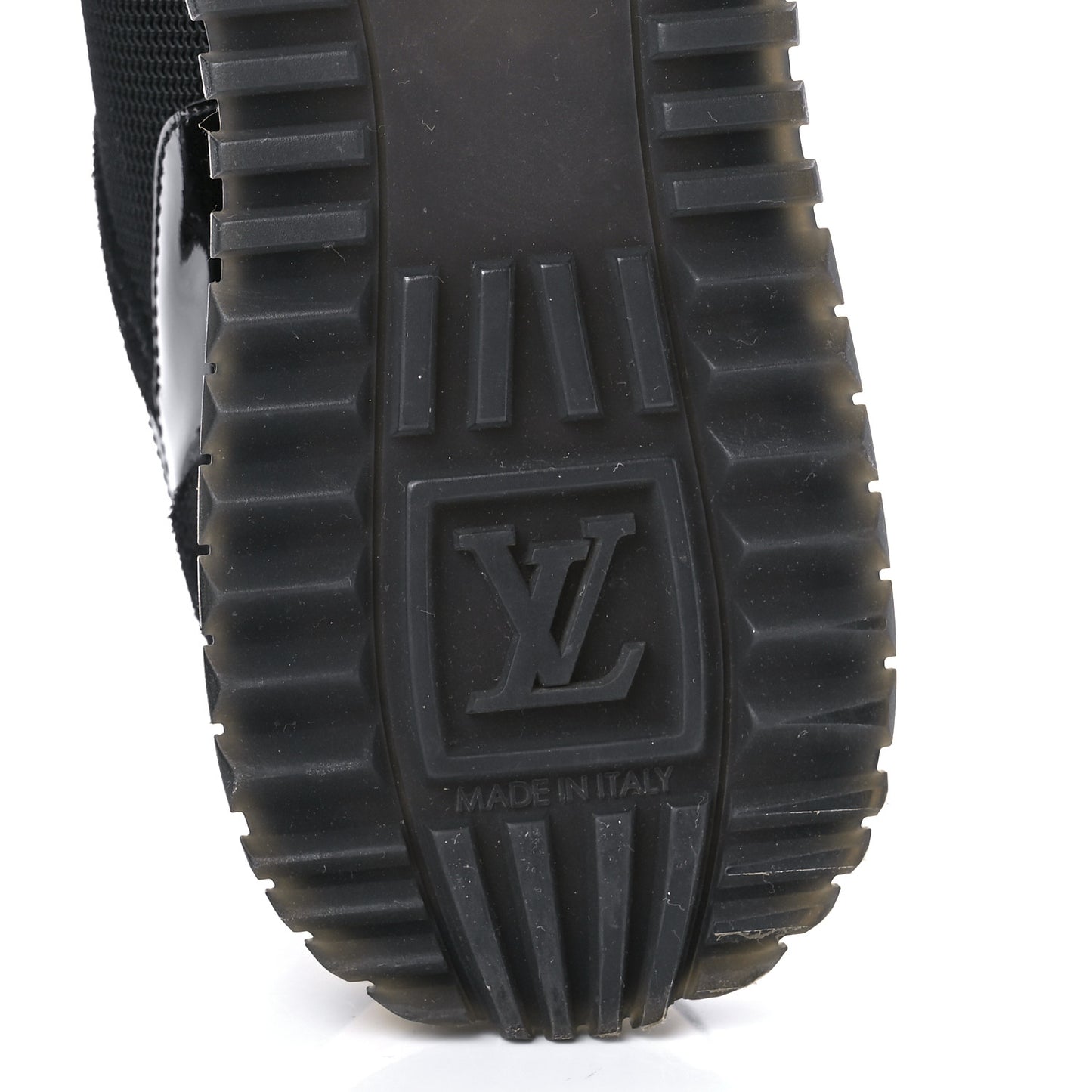 Suede Monogram Run Away Sneakers 36 Black