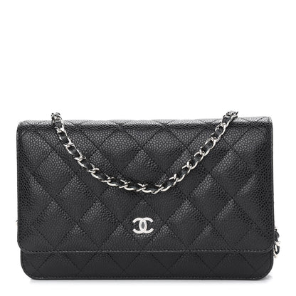 Chanel Caviar Quilted Wallet On Chain WOC Black 1 of 10