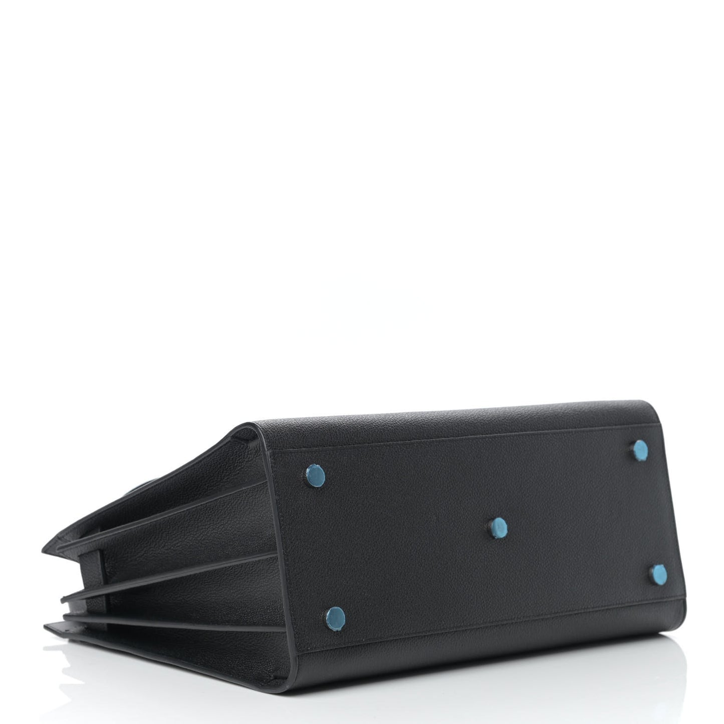 Grained Calfskin Small Sac De Jour Black