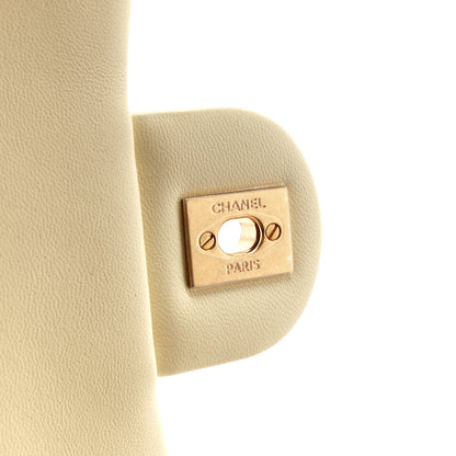 Chanel Lambskin Quilted Mini Sweet Camellia Flap Light Yellow 6 of 12