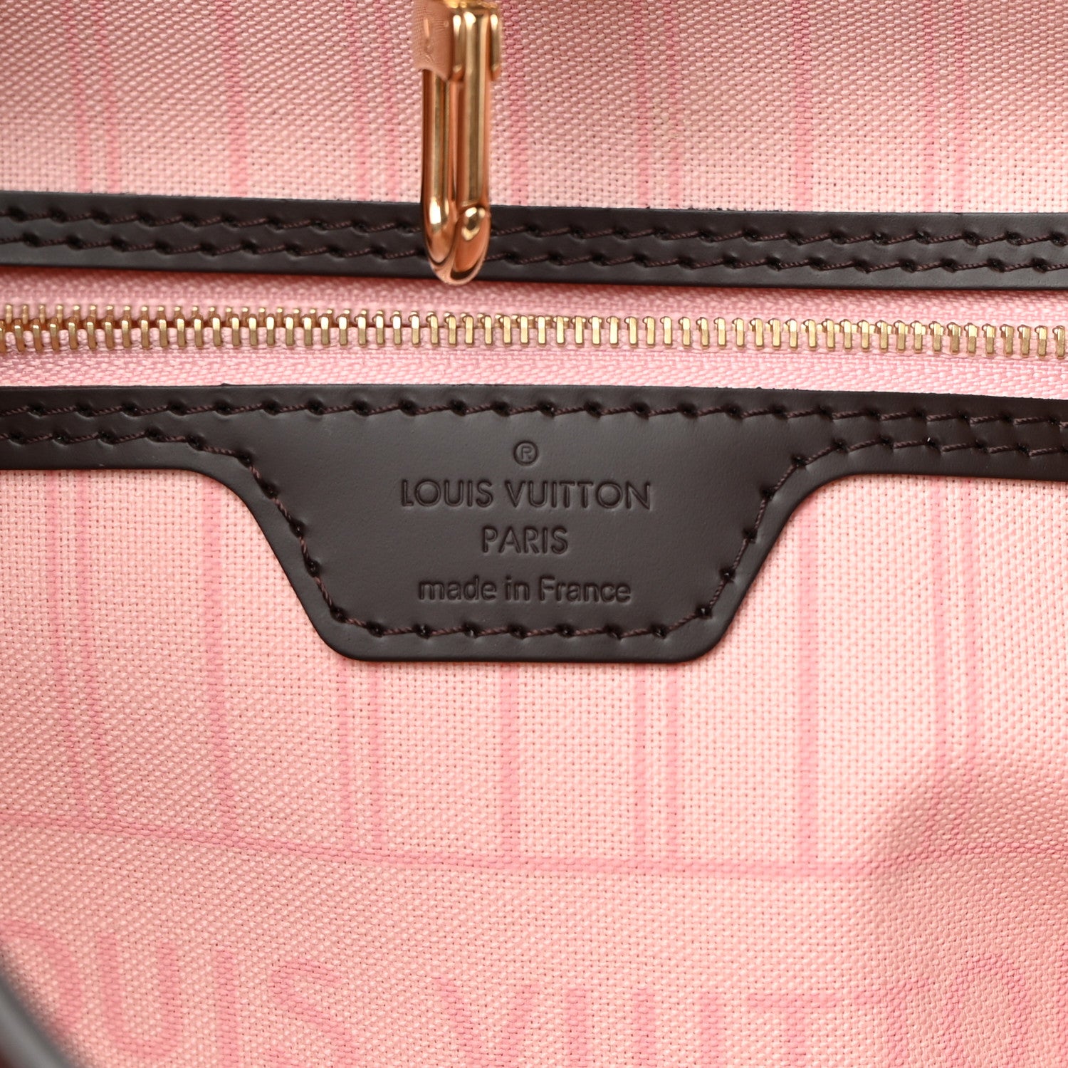 Louis Vuitton Damier Ebene Neo Neverfull MM Rose Ballerine 6 of 11