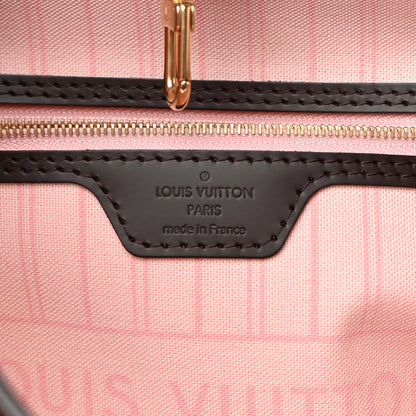 Louis Vuitton Damier Ebene Neo Neverfull MM Rose Ballerine 6 of 11