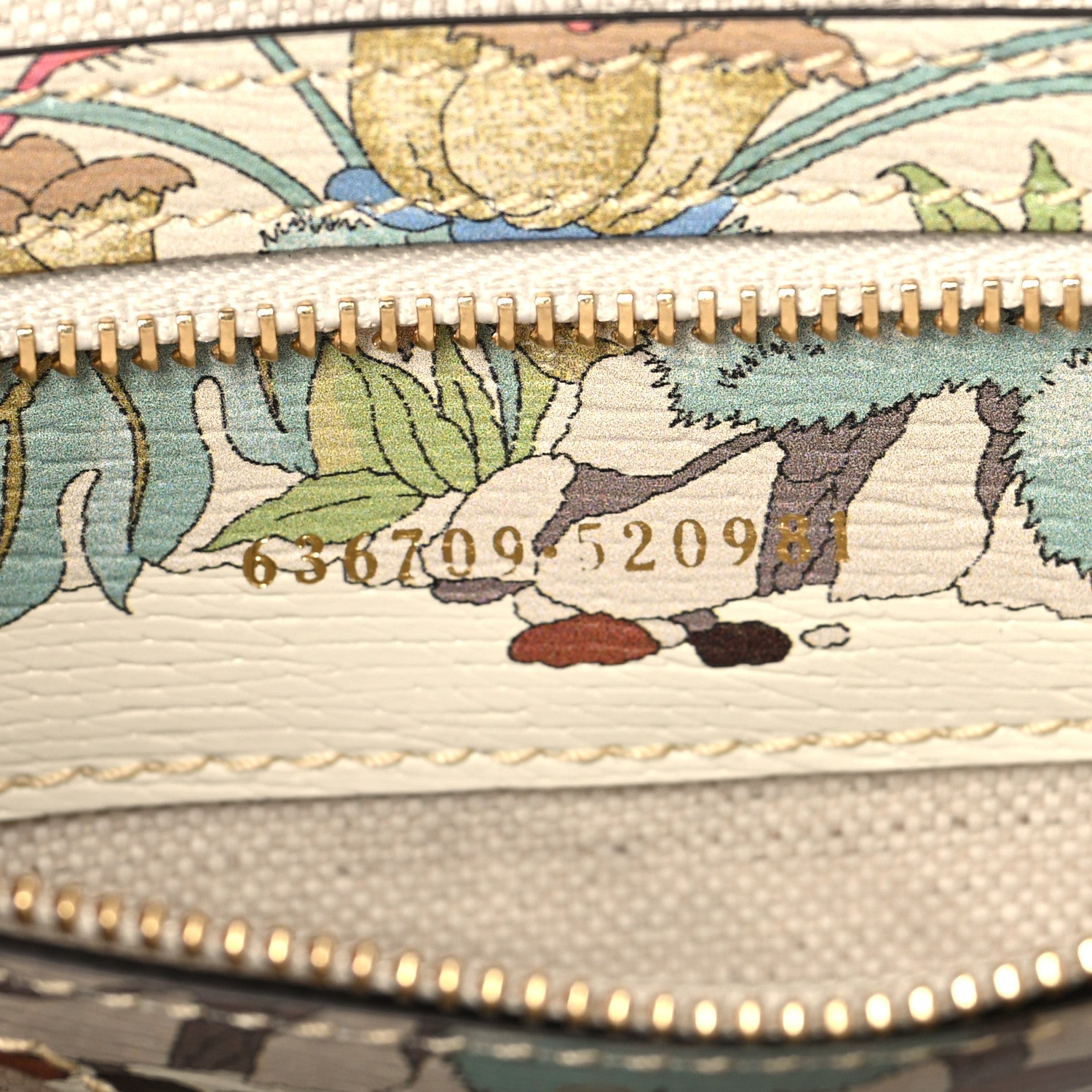 Gucci New Shangai Calfskin Tiger Savanah Small Jackie 1961 Hobo Chalky White Multicolor 7 of 12