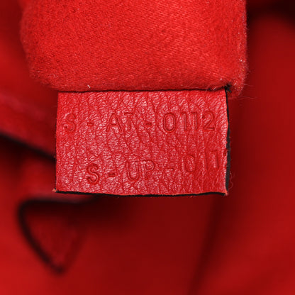 Celine Drummed Calfskin Mini Luggage Coquelicot 7 of 11