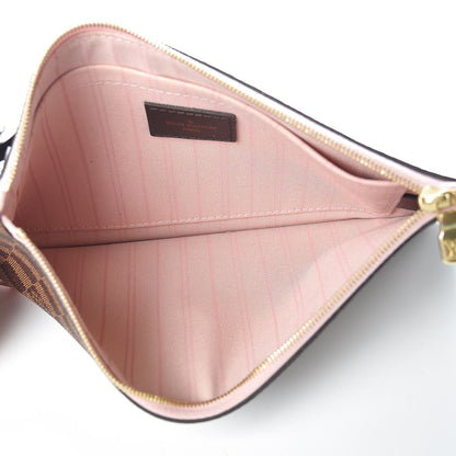 Louis Vuitton Damier Ebene Neverfull MM GM Pochette Rose Ballerine 5 of 8