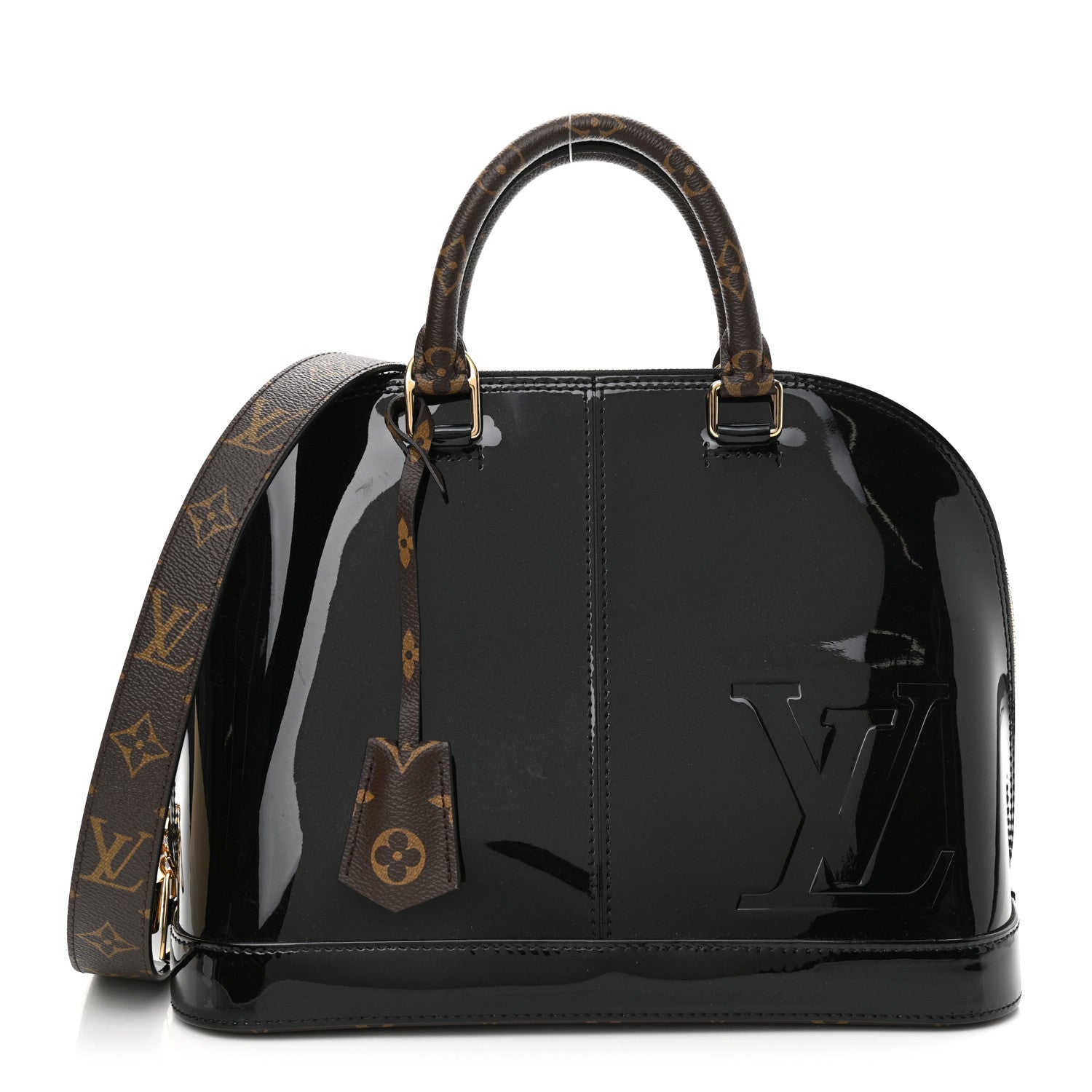 Louis Vuitton Patent Monogram Alma PM Black 1 of 10
