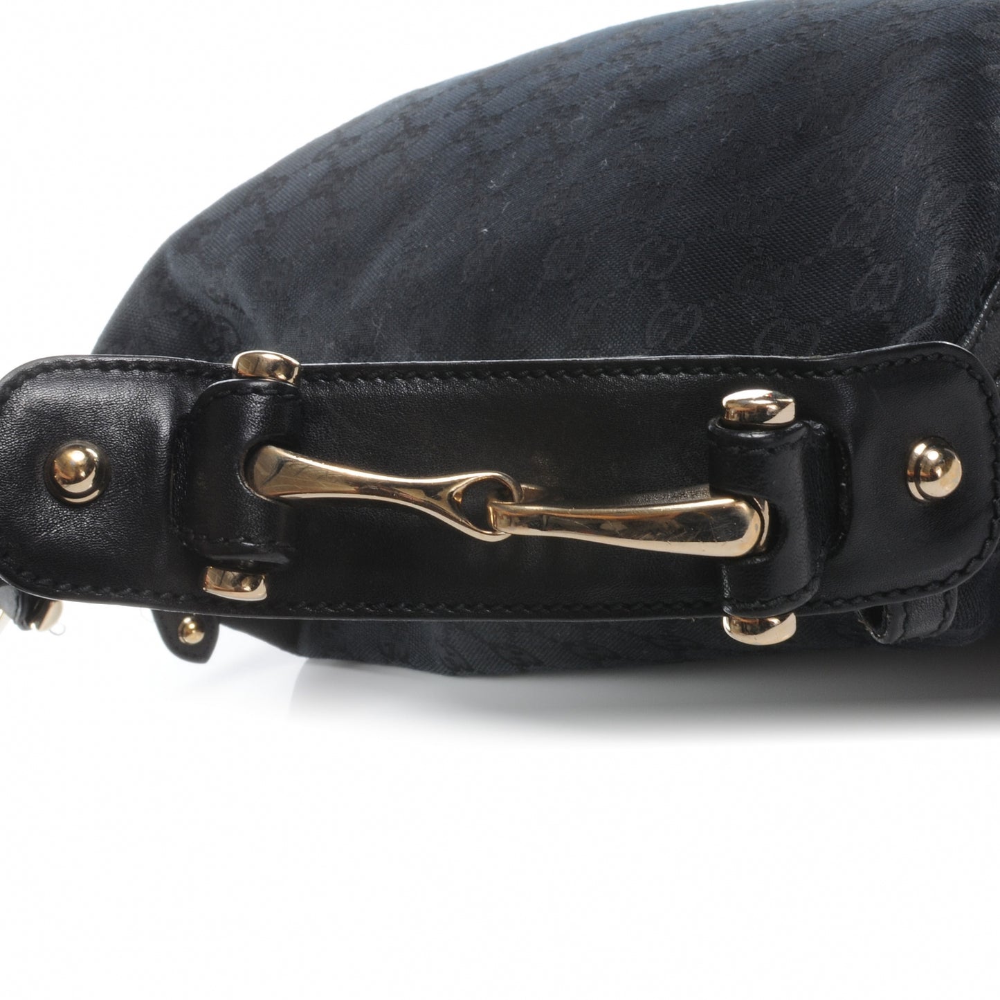 Monogram Pelham Studded Shoulder Bag Black
