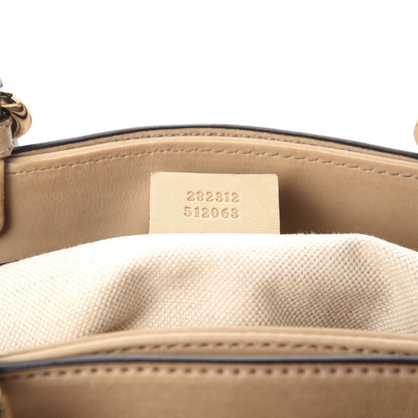 Calfskin Medium Bamboo Buckle Tote Beige