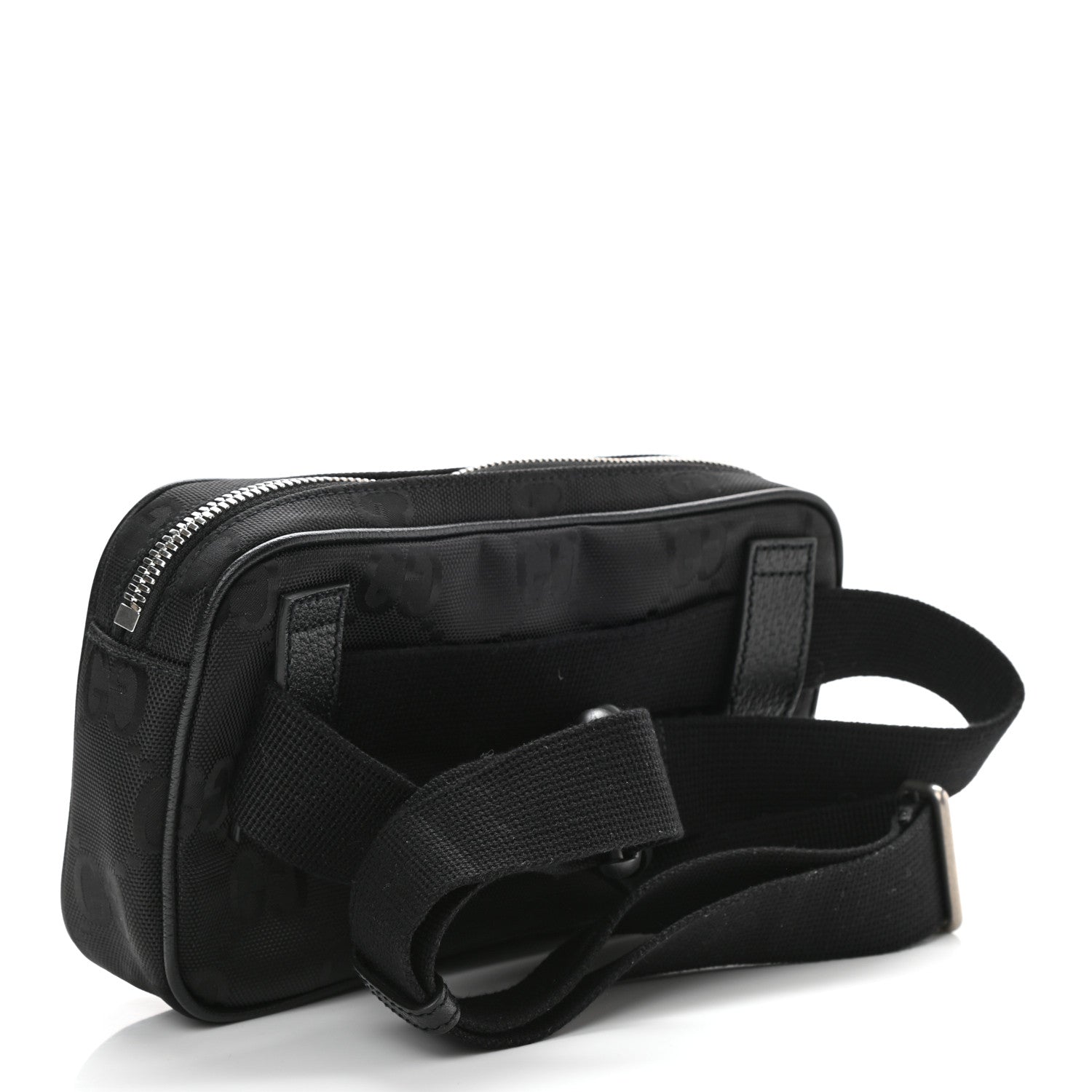 Gucci Econyl Nylon Monogram Off The Grid Belt Bag Black 3 of 9