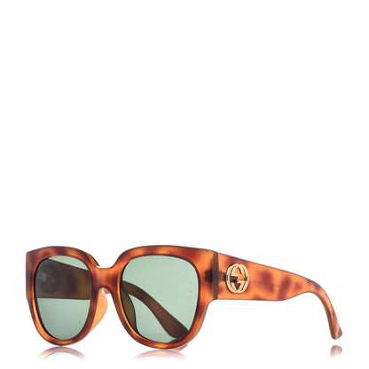 Gucci Acetate Square Frame Sunglasses GG0142SA Tortoise 1 of 6