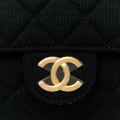 Chanel Jersey Quilted Small Wavy CC Hobo Black 8 of 11