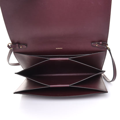 Burberry Calfskin Embossed Monogram Large Crossbody Oxblood 8 of 12