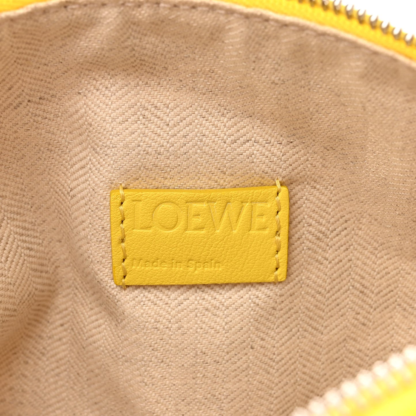 Jacquard Anagram Calfskin Small Cubi Bag Ecru Lemon