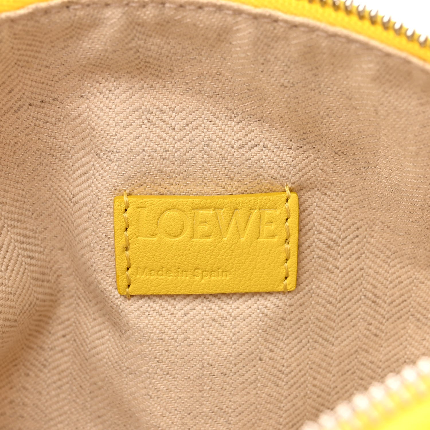 Loewe Jacquard Anagram Calfskin Small Cubi Bag Ecru Lemon 6 of 10