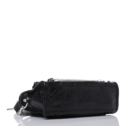 Balenciaga Agneau Classic Silver Hardware Mini City Black 5 of 21