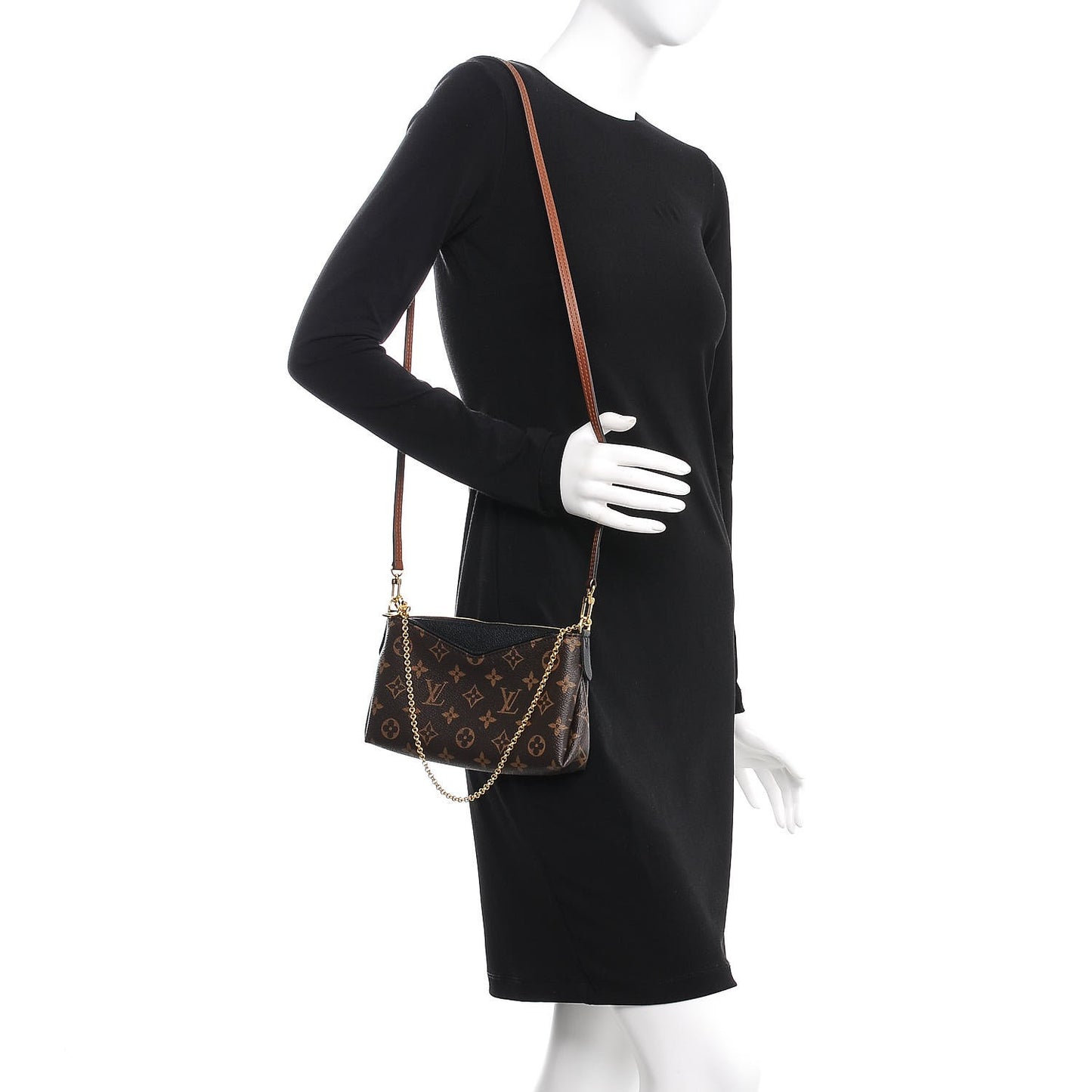 Monogram Pallas Clutch Black