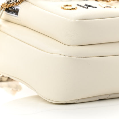 Chanel Calfskin Quilted Small Camera Case White 9 of 11