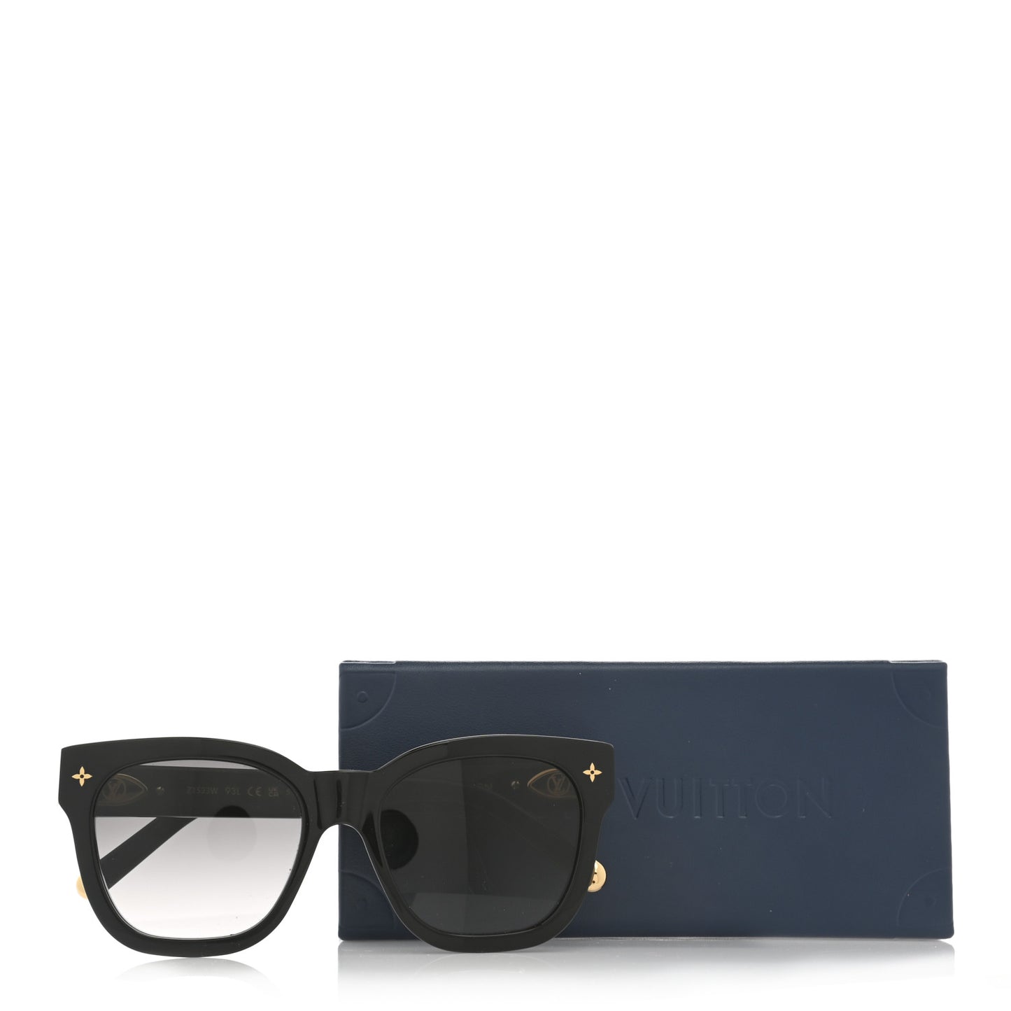 Acetate My Monogram Square Sunglasses Z1523W Black