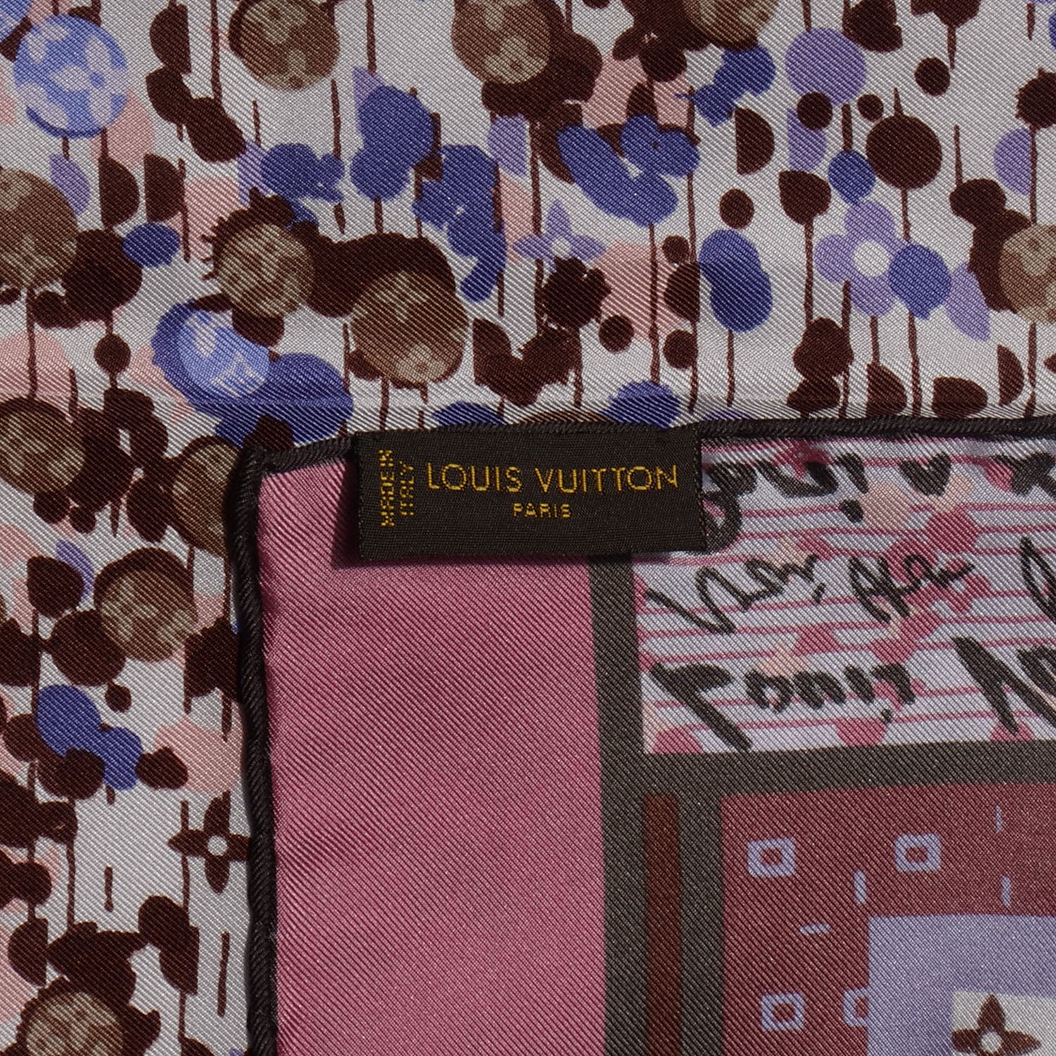 Louis Vuitton Silk Monogram Jazzy Square Scarf 4 of 5