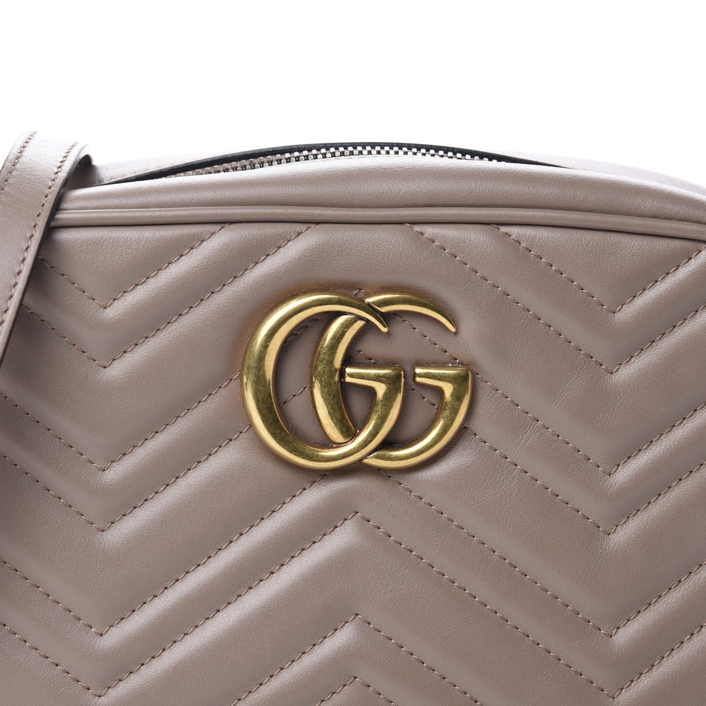 Calfskin Matelasse Small GG Marmont Chain Shoulder Bag Porcelain Rose