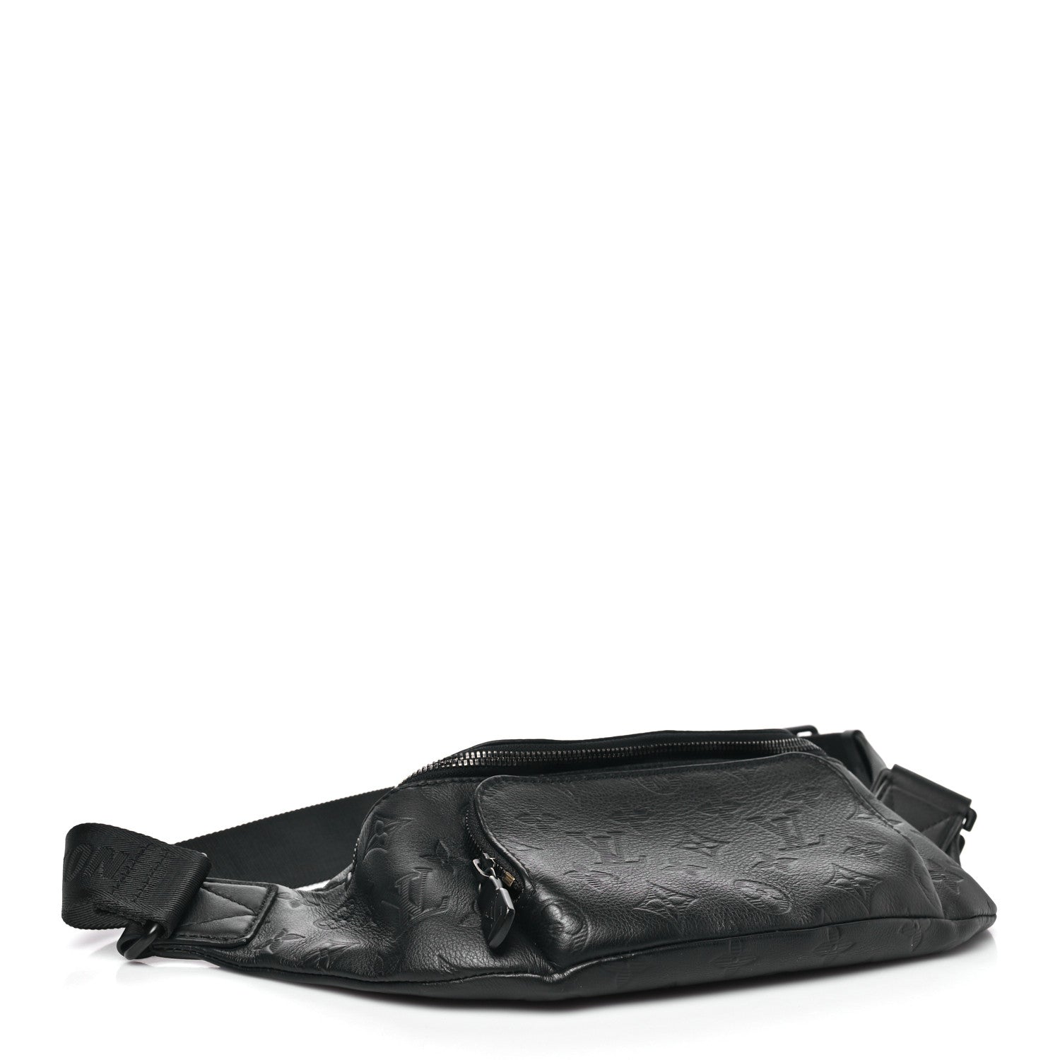 Louis Vuitton Calfskin Monogram Shadow Rush BumBag Black 4 of 9