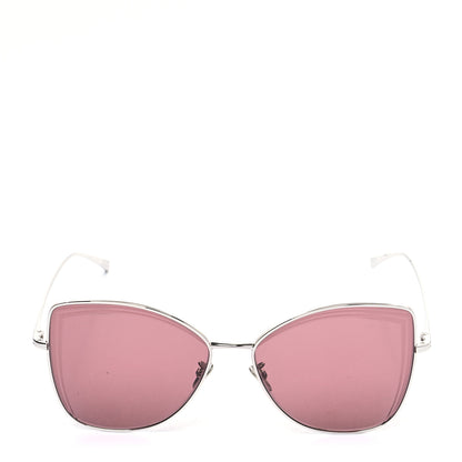 Chanel Metal Butterfly Sunglasses 4253 Silver Pink 2 of 8