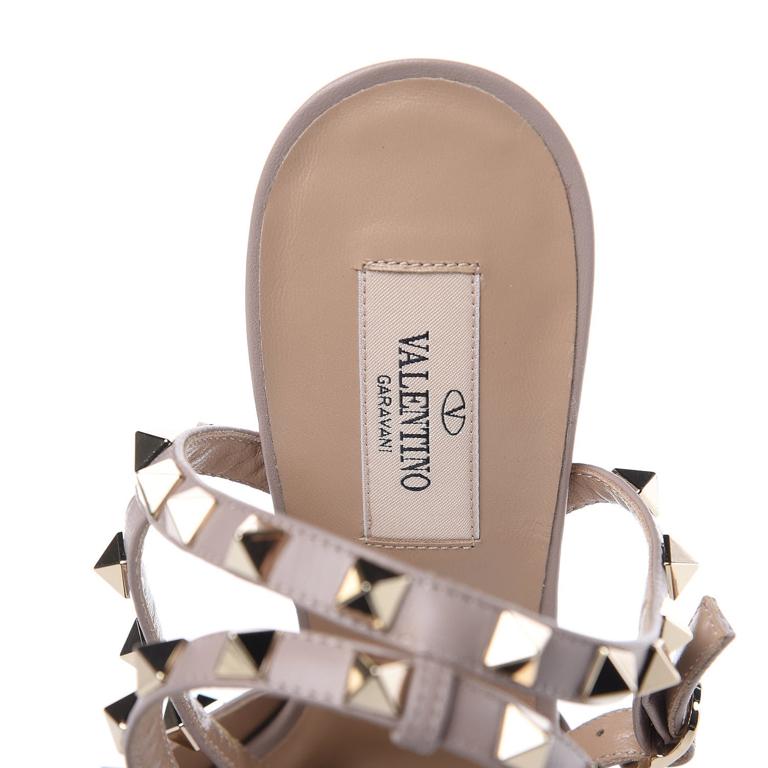Valentino Garavani Calfskin Nappa Rockstud Ankle Strap 65mm Pumps 40 Black Poudre 7 of 8