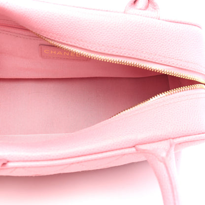 Chanel Caviar Quilted Small Bowler Pink 4 of 8