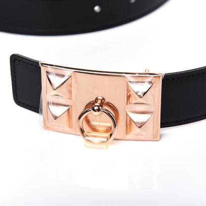 Hermes Box Swift 32mm Collier De Chien CDC Belt 85 Black 6 of 9