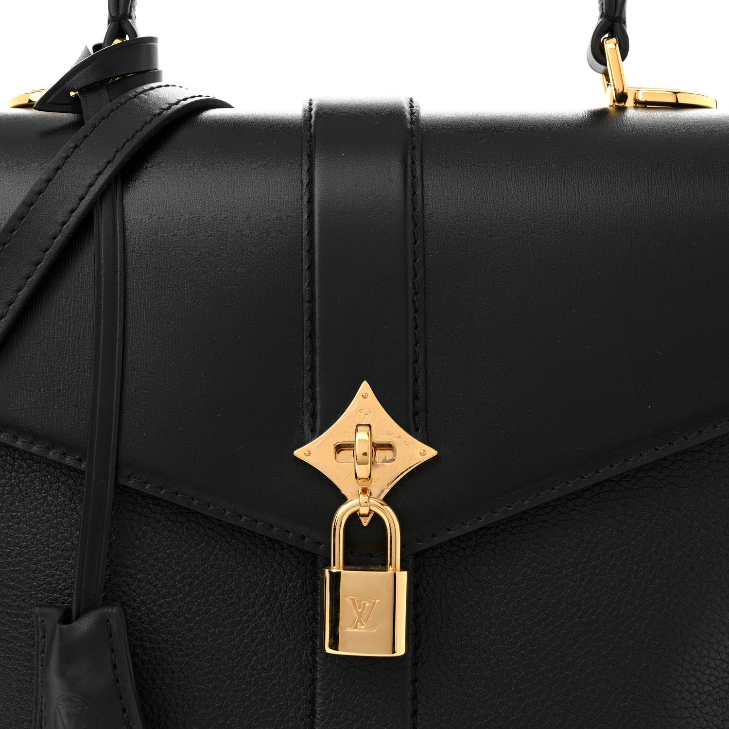 Louis Vuitton Grained Smooth Calfskin Rose Des Vents MM Black 7 of 11